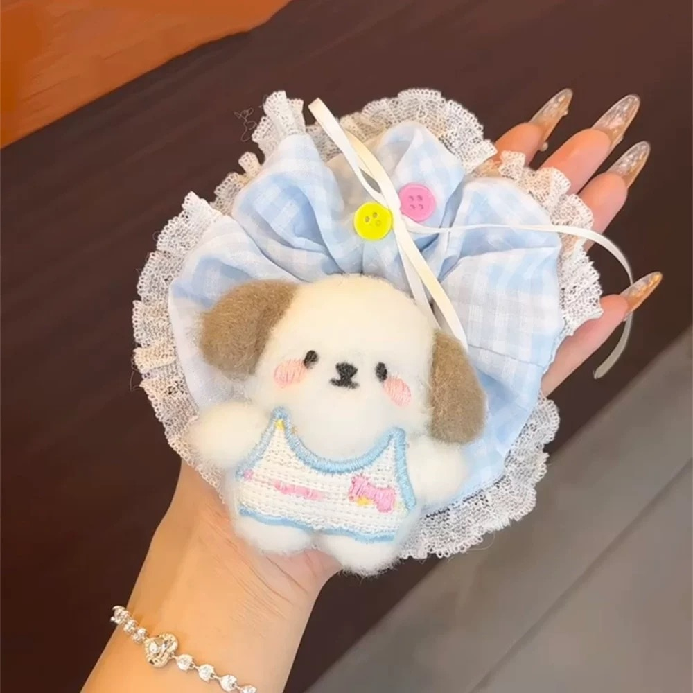 น่ารักสไตล์ กair เชือกการ์ตูนลูกสุนัขรูปร่างลูกไม้โบว์ผมแหวนสาวหวานอารมณ์ผมหางม้ายืดหยุ่นสูง ยางรัดผม ผ้ายางรัดแฟชั่นอุปกรณ์ผม ราคา ถูกที่สุด ดีลบีเคเค แกลเลอรีภาพที่ 5