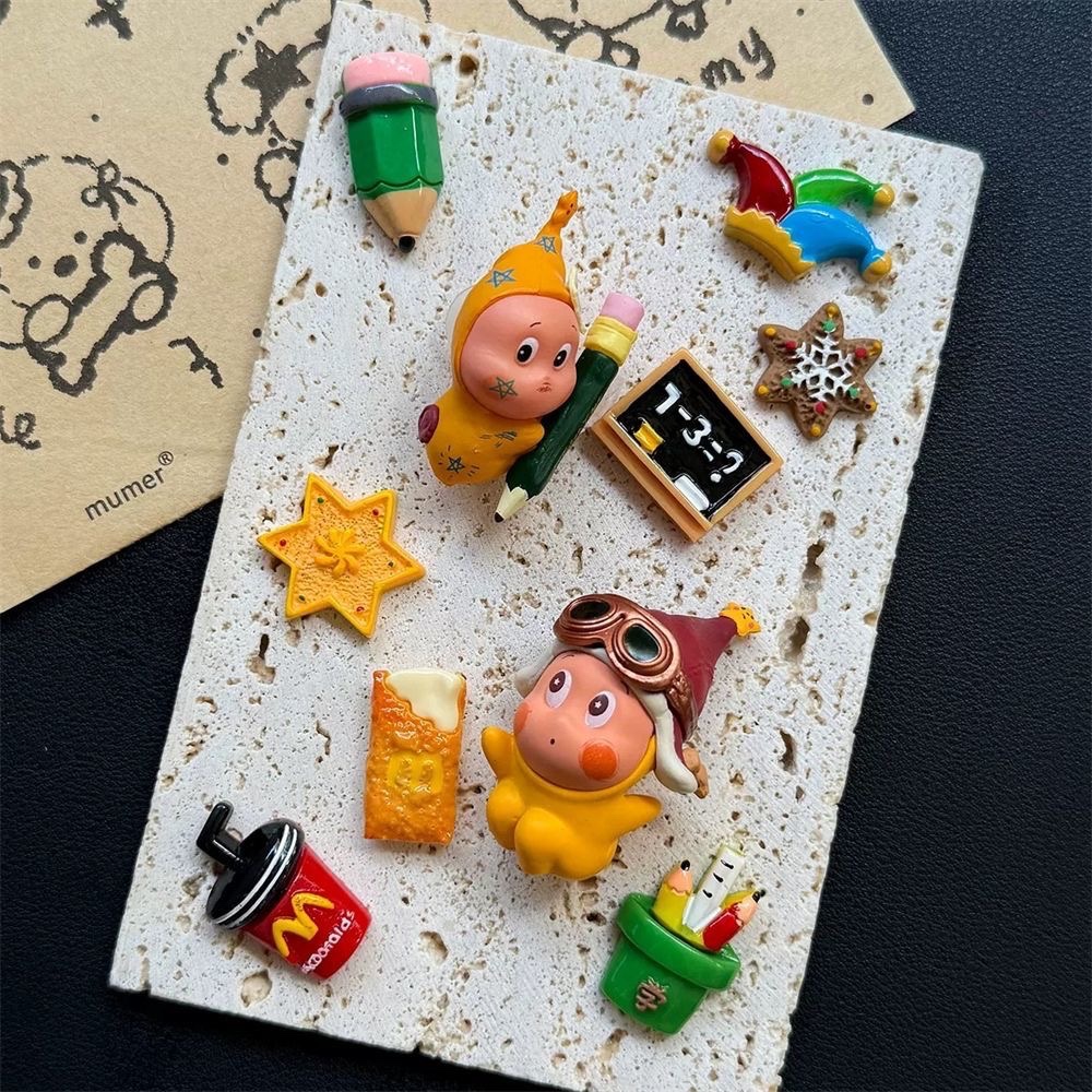 รองเท้าCrocs อุปกรณ์เสริมแบบคลิป-on ลายการ์ตูนน่ารัก พร้อมดอกไม้ สำหรับตกแต่ง