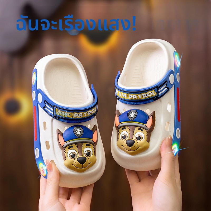 Luminous รองเท้าแตะเด็กรองเท้าหลุมเด็กฤดูร้อนเด็กผู้หญิง Light-Up รองเท้าแตะรองเท้าแตะเด็ก