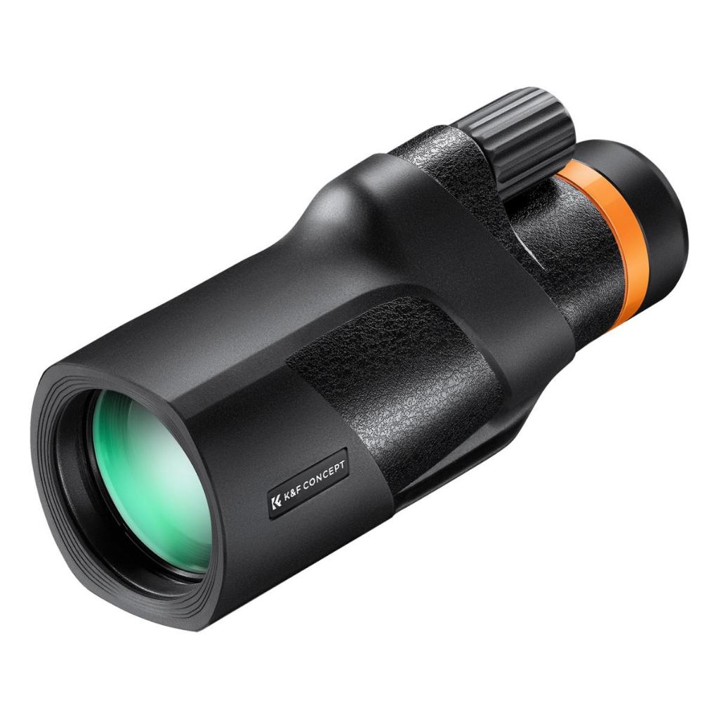 K&F CONCEPT 12X50 กล้องโทรทรรศน์ตาข้างเดียวพร้อมผ้าทําความสะอาด, เลนส์ FMC & BAK4 Prism กล้องโทรทรรศน์สําหรับผู้ใหญ่, Sky Captain HD Monocular สําหรับดูนกการล่าสัตว์เดินป่า Camping Travelling