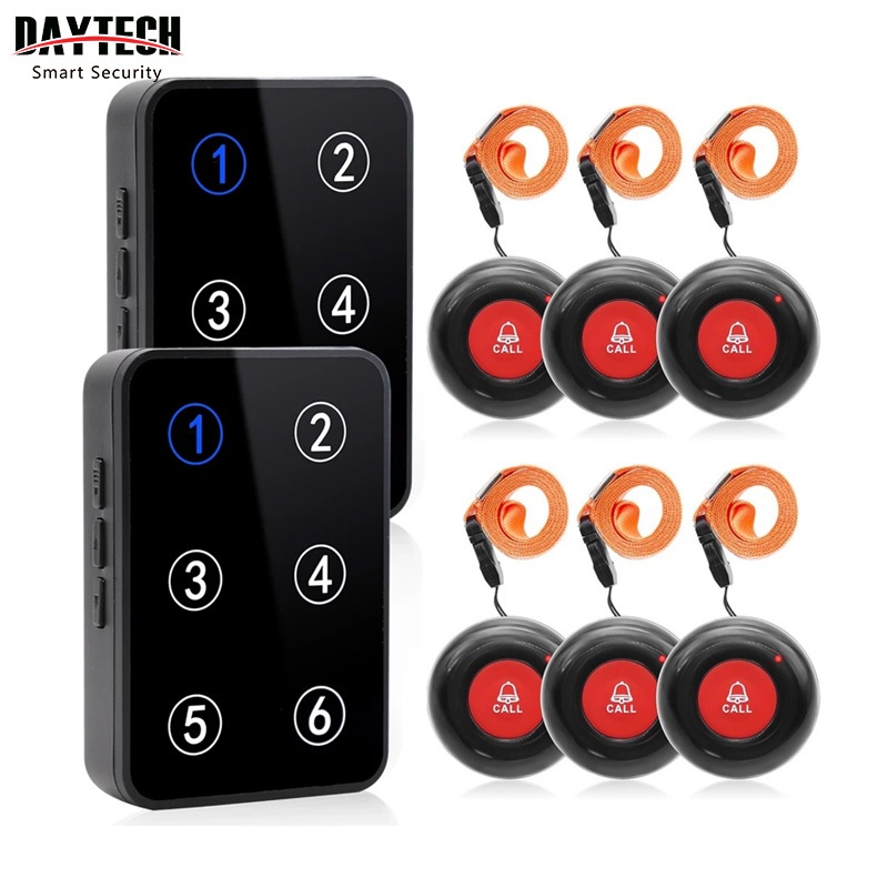 Daytech Caregiver Pager Wireless Call Button Emergency Alert Systems for Elderly/Patient/Disabled
