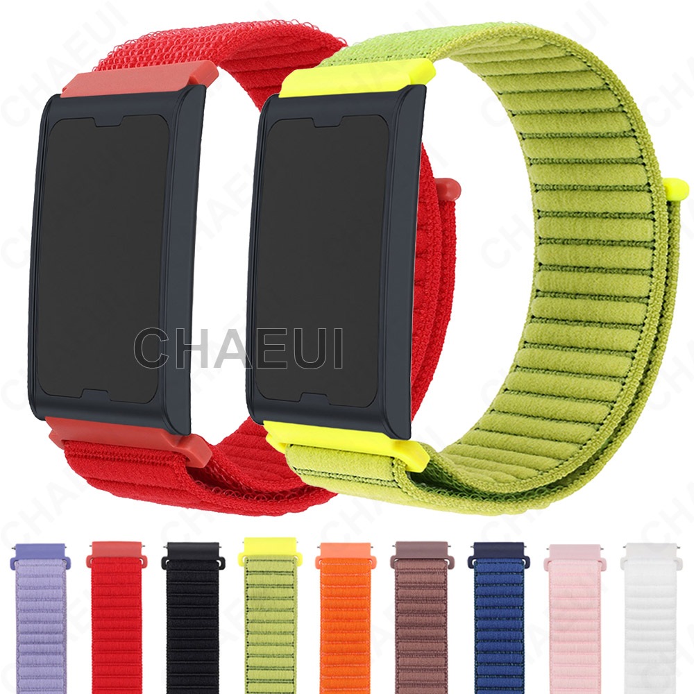 สร้อยข้อมือไนลอนทอสายถักสายนาฬิกาอุปกรณ์เสริมสําหรับ Amazfit Helio Strap