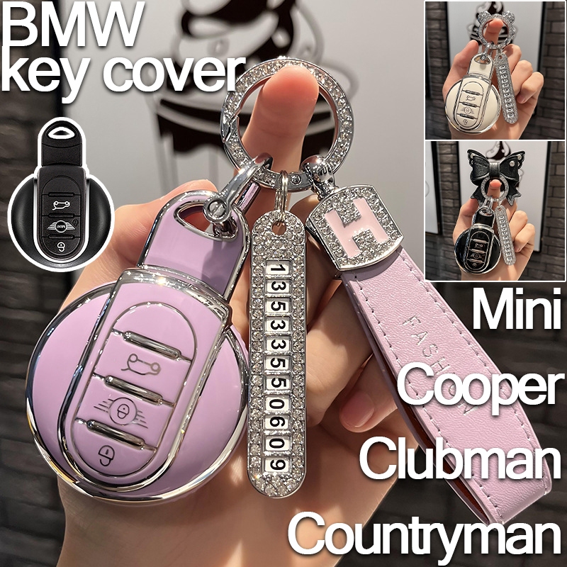 ปลอกกุญแจ BMW สําหรับ BMW Mini/Cooper/Clubman/Countryman เคสกุญแจรถ Clubman เปลือกกุญแจ Countryman พ