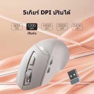 Inphic DR6 Bluetooth Wireless Mouse เมาส์เกมมิ่งไร้สาย บลูทูธ 2.4G เสียงเงียบ สําหรับ PC แล็ปท็อป