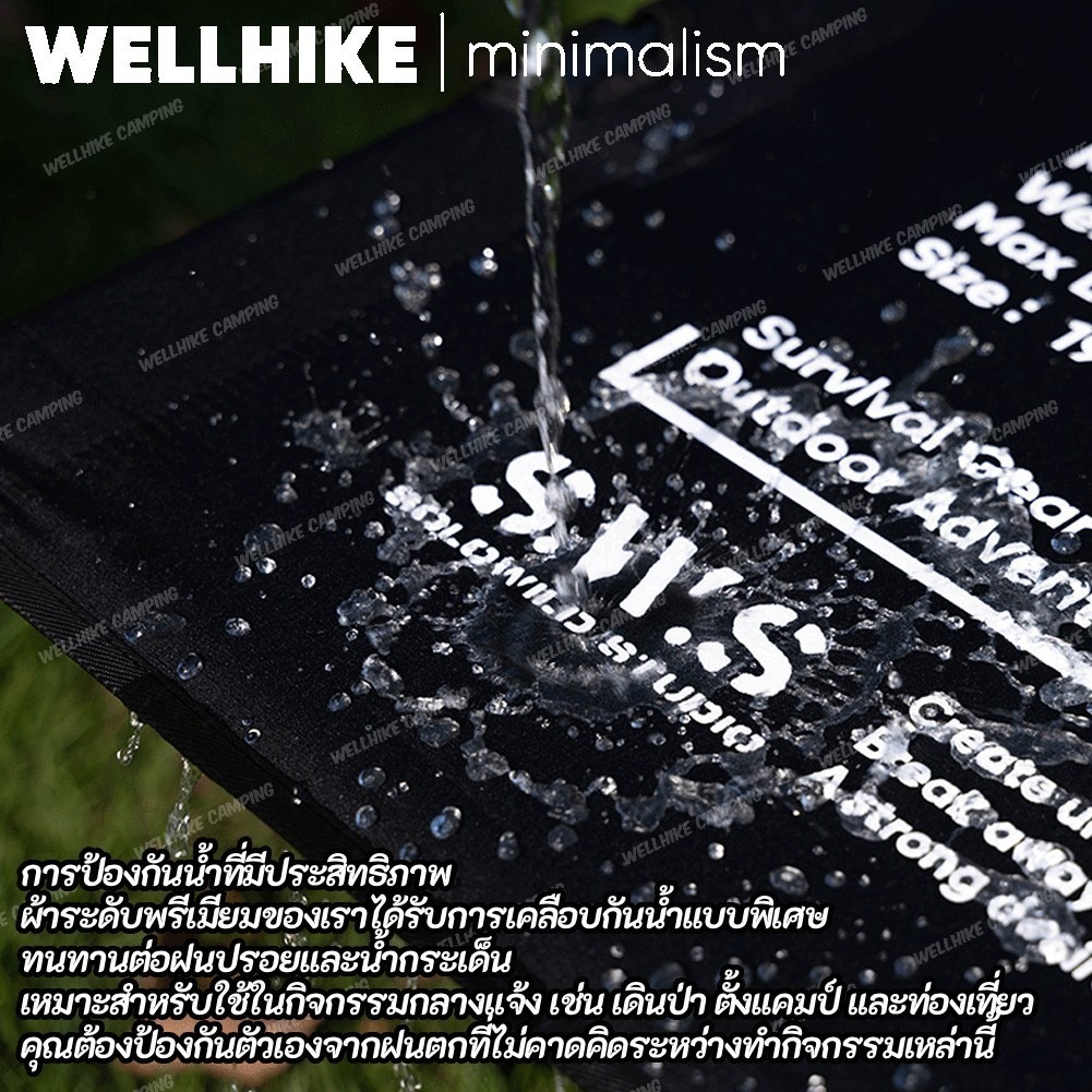 WELLHIKE เตียงสนามพับได้แบบพกพา พับเตียง Camping Cot เตียงพับแคมป์ รับน้ำหนัก 150กก. อลูมิเนียมเกรดเครื่องบิน - รูปที่ 3