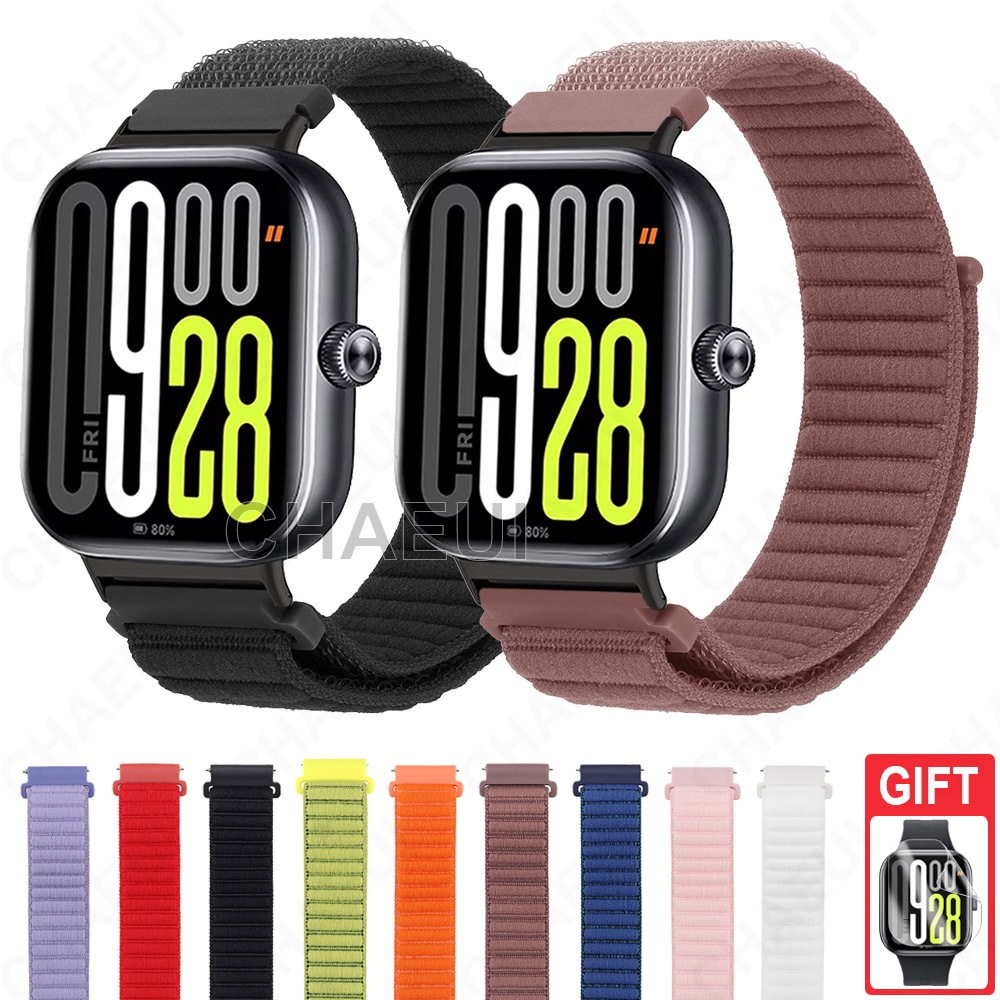 สร้อยข้อมือไนลอนทอสายถักสายนาฬิกาข้อมืออุปกรณ์เสริมสําหรับ Redmi Watch 6 Active 5 Lite 4 3