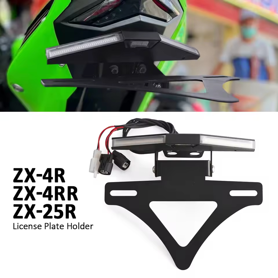 สําหรับ KAWASAKI NINJA ZX25R ZX4R ZX-4R ZX4RR ด้านหลังหาง Tidy Fender Eliminator ผู้ถือป้ายทะเบียน Z
