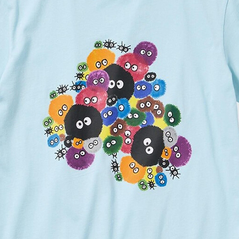 เสื้อยืดแขนสั้นพิมพ์ลาย Unisex คู่ Parent Child STUDIO GHIBI Ghibli 475094