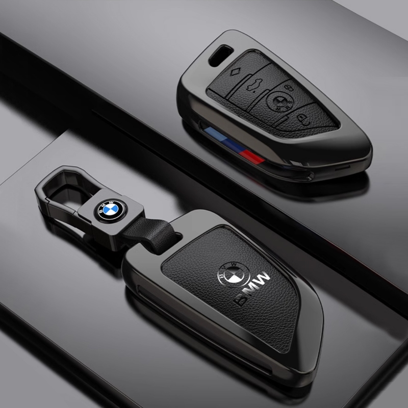 ฝาครอบกุญแจรถโลหะผสมสังกะสีเหมาะสําหรับ BMW 3 series 5 series 7 series 2 series x6x7x5x3x1i3 แพ็คเกจ ix3 เปลือก 320li หัวเข็มขัดอุปกรณ์เสริมในรถยนต์