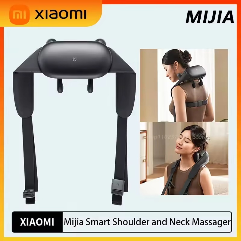 Xiaomi Mijia เครื่องนวดคอและไหล่อัจฉริยะนวดแบบบูรณาการประคบร้อนโหมดที่กําหนดเองทํางานร่วมกับ Mi Home