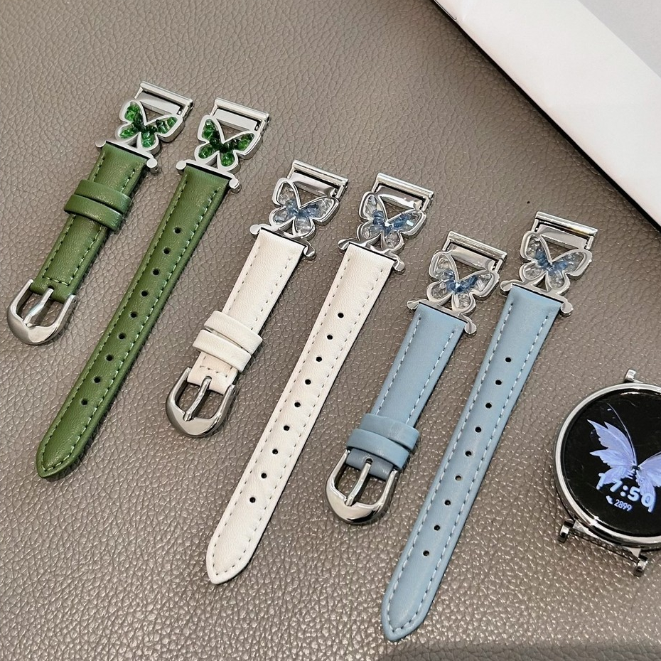 สายหนังผีเสื้อสําหรับนาฬิกา Huawei GT 5 สาย Huawei Watch GT 5 Pro / Huawei GT5 Pro / GT2/GT3/ Huawei