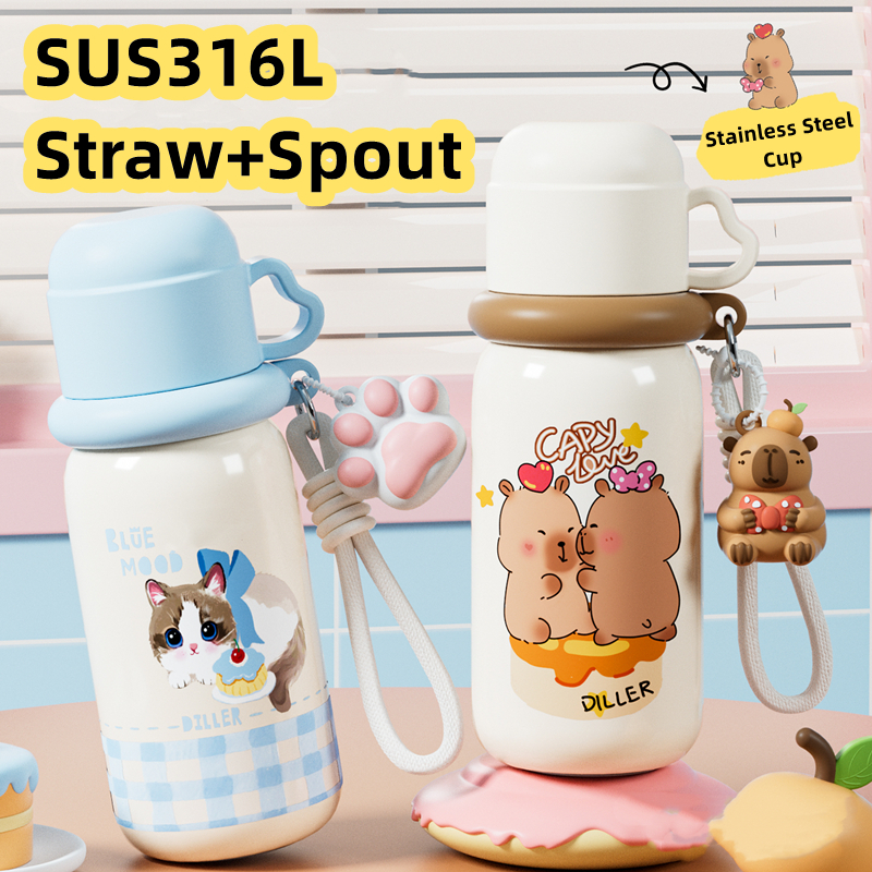 Diller Ace Thermos Bottle (480ml/16oz) - SUS316L Stainless Steel, Temperature Retention D9453 - รูปที่ 2