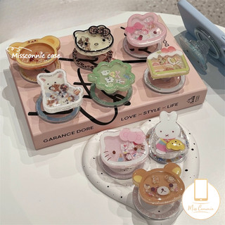 น่ารักโยกแม่เหล็กผู้ถือถุงช้อปปิ้งสีดาวสตรอเบอร์รี่เสือดาวพิมพ์คิตตี้แมวยืนโยกสากลวงเล็บเพนกวินหมีวางกาววางแหวนหัวเข็มขัด
