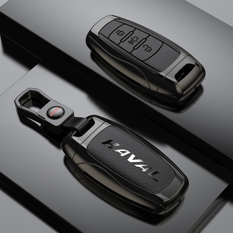 ฝาครอบกุญแจรถโลหะผสมสังกะสีเหมาะสําหรับ Great Wall Haval h6h2s รุ่นที่สาม m6 big dog h7 first love h9 shell h5 กระเป๋า fx7 Chitu h4 หัวเข็มขัดรถอุปกรณ์เสริม