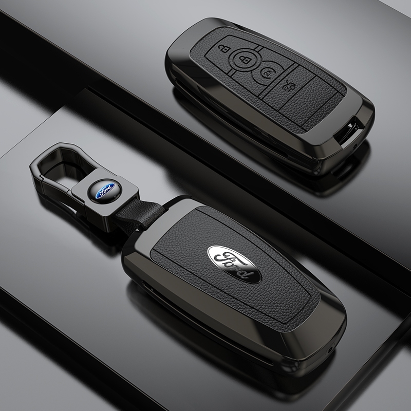 ฝาครอบกุญแจรถโลหะผสมสังกะสีเหมาะสําหรับ Ford Mondeo Sharp World Mustang Explorer Fox Lexus Wing tiger กรณีหัวเข็มขัดอุปกรณ์เสริม