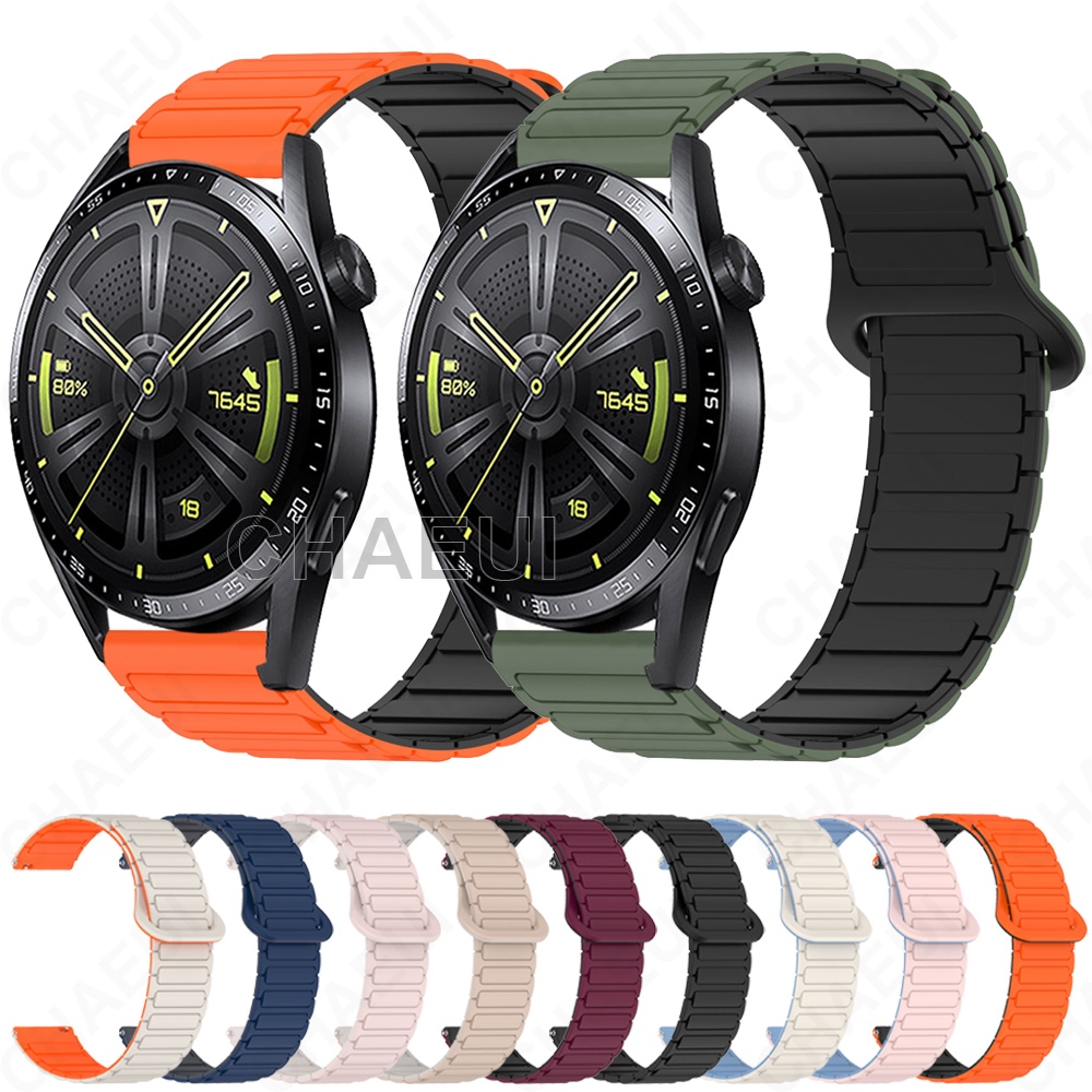 กีฬาสายรัดซิลิโคนสร้อยข้อมืออุปกรณ์เสริมสําหรับ Huawei Watch GT GT2 GT3 SE GT4 GT5 GT6 Pro 46mm 42mm 43mm GT2e