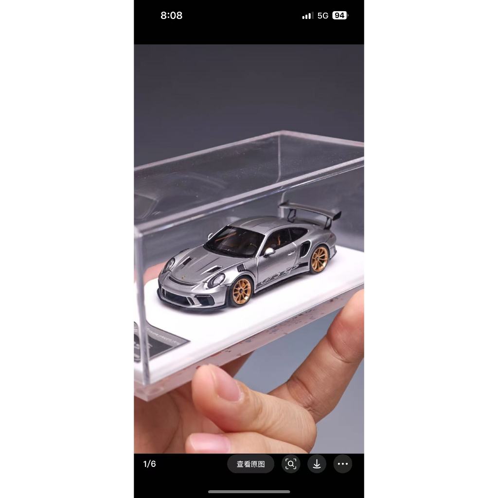 Fuelme Fuelme Porsche911991Gt3rs เหล็กทังสเตน ล้อทองเงิน