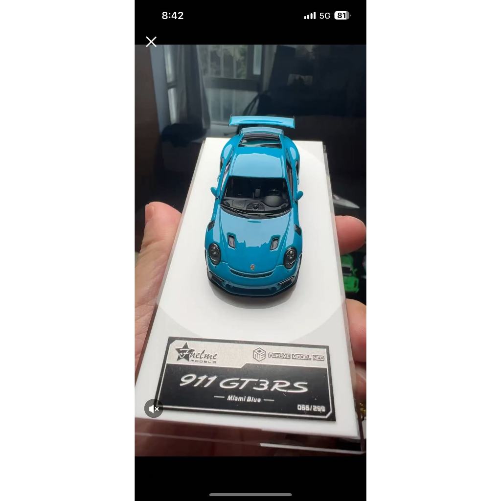 Fuelme Fuelme Porsche 911 (991.2) gt3rs Miami Blue