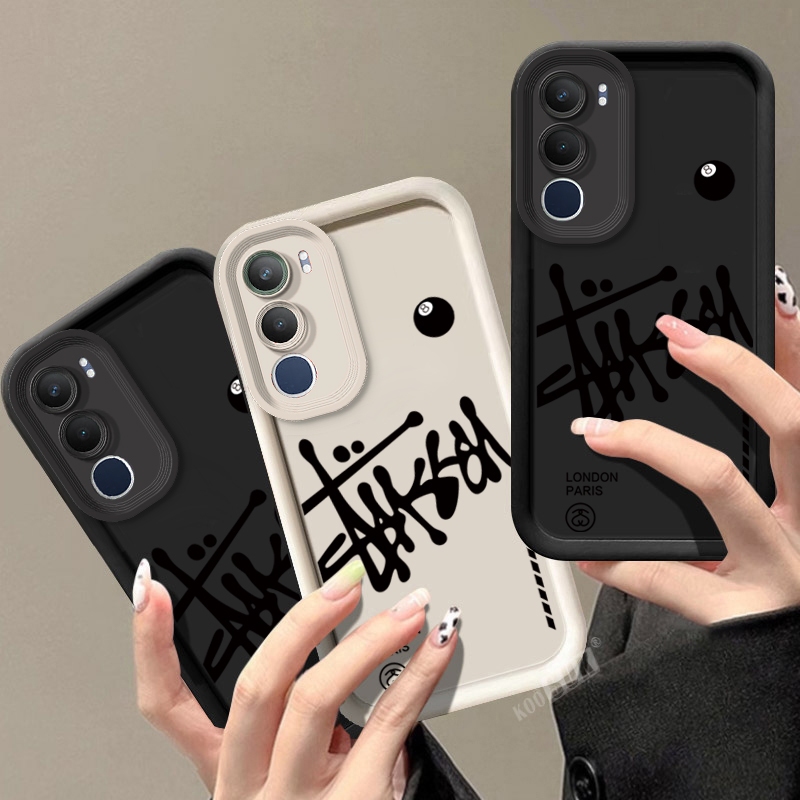 เคสนิ่มสําหรับ Vivo Y19S Pro Y04 Y04S Y29 Y29S Y28 Y17S สีดําบิลเลียดหมายเลข 8 รูปแบบเคสโทรศัพท์ซิลิโคนฝาหลัง – โปรปัง