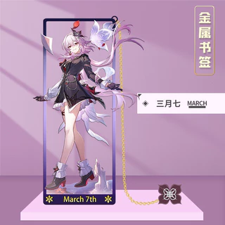Honkai: ที่คั่นหนังสือ Star Rail Cyrene Ashveil Evanescia ที่คั่นหนังสือกลวงโลหะ