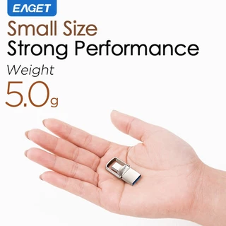 EAGET CU20 Mini Portable Type-C USB3.2 แฟลชไดรฟ์ (32GB/64GB/128GB/256GB)