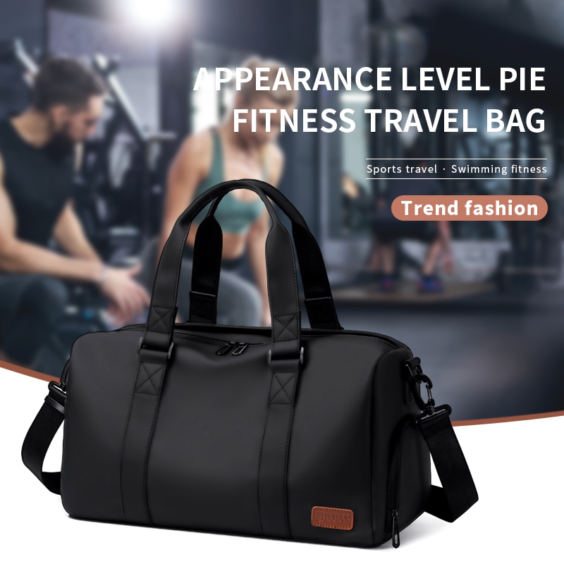 BJIAX กระเป๋าออกกําลังกายช่องรองเท้าแยกแห้งและเปียกความจุขนาดใหญ่