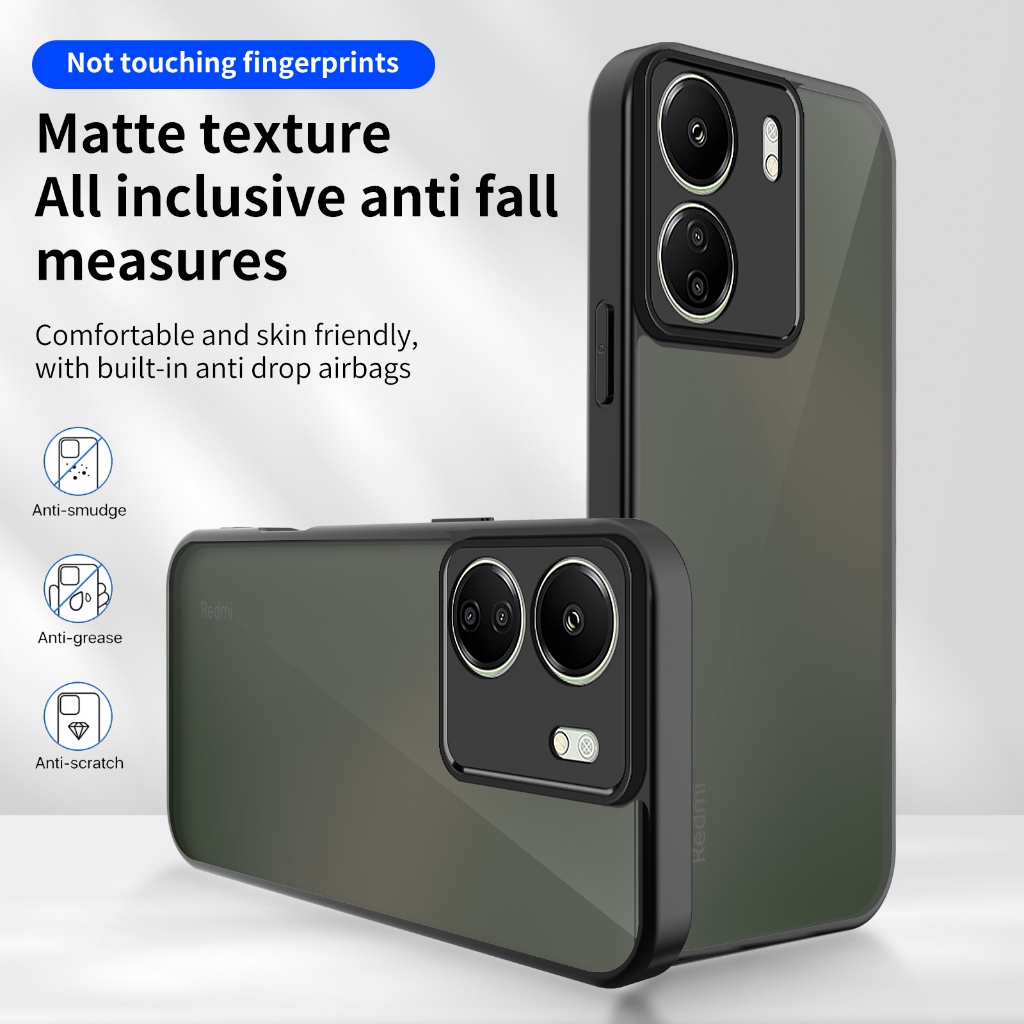 ปลอกสําหรับ Xiaomi Poco C65 4G Poko PocoC65 2310FPCA4G 2310FPCA4I เคสโทรศัพท์ Matte Frosted Clear โป