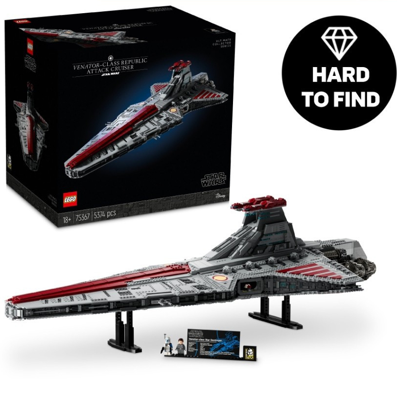 LEGO Star Wars 75367 Venator-Class Republic Attack Cruiser (5,374 ชิ้น)