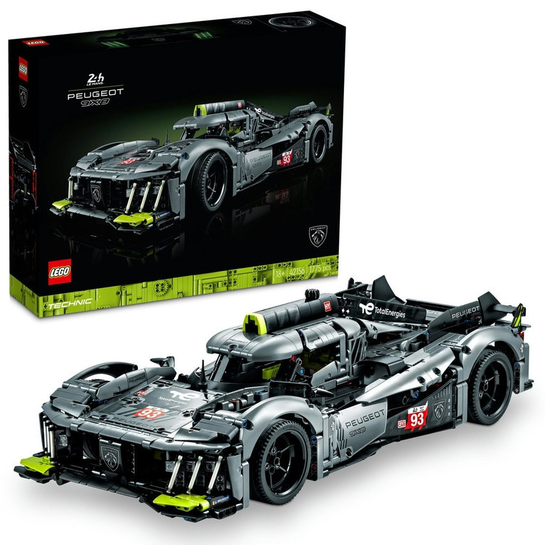 LEGO Technic 42156 PEUGEOT 9X8 24H Le Mans Hybrid Hypercar Building Kit (1,775 ชิ้น)