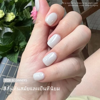 XEIJYAI 15 มล. ยาทาเล็บเจลสีขาวนมยอดนิยมใหม่ ขนาด เหมาะสำหรับร้านทำเล็บและงาน DIY ที่บ้าน