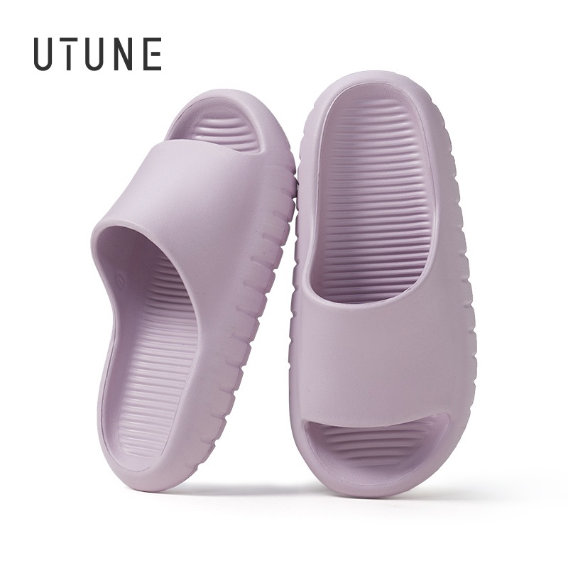UTUNE Ladies รองเท้าแตะกันลื่นในร่ม Soft Super Comfy รองเท้าแตะ Unisex