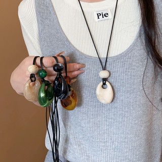 เชือกหยดน้ำแบบขี้ผึ้ง สร้อยคอลูกปัดสไตล์วินเทจ หลากหลายสไตล์…