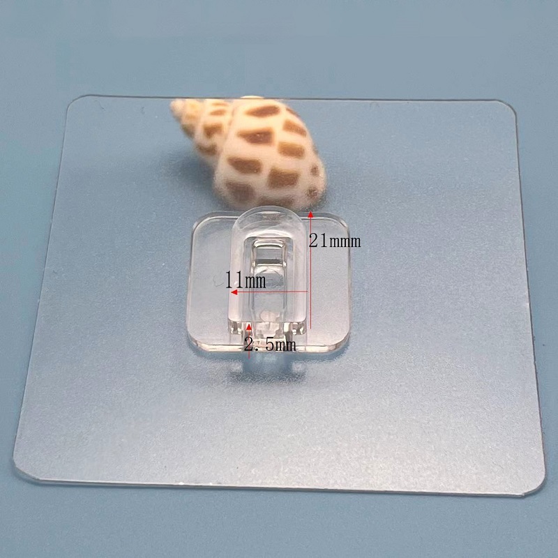 ตะขอกาวที่แข็งแกร่งชั้นเก็บหัวเข็มขัดโดยไม่ต้องเจาะวงเล็บห้องน้ําห้องครัวกรงเล็บหัวเข็มขัดตะขอ - รูปที่ 5