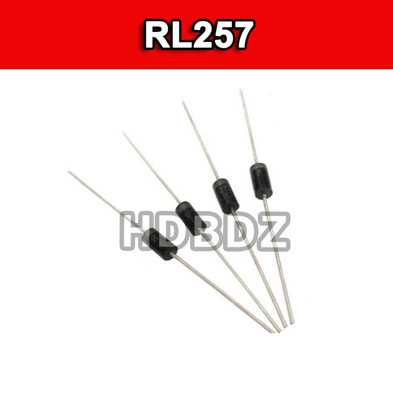 50~100pcs RL257 DO-15 2.5A/1000V Ultra-Fast Restore Rectifier Diode IC
