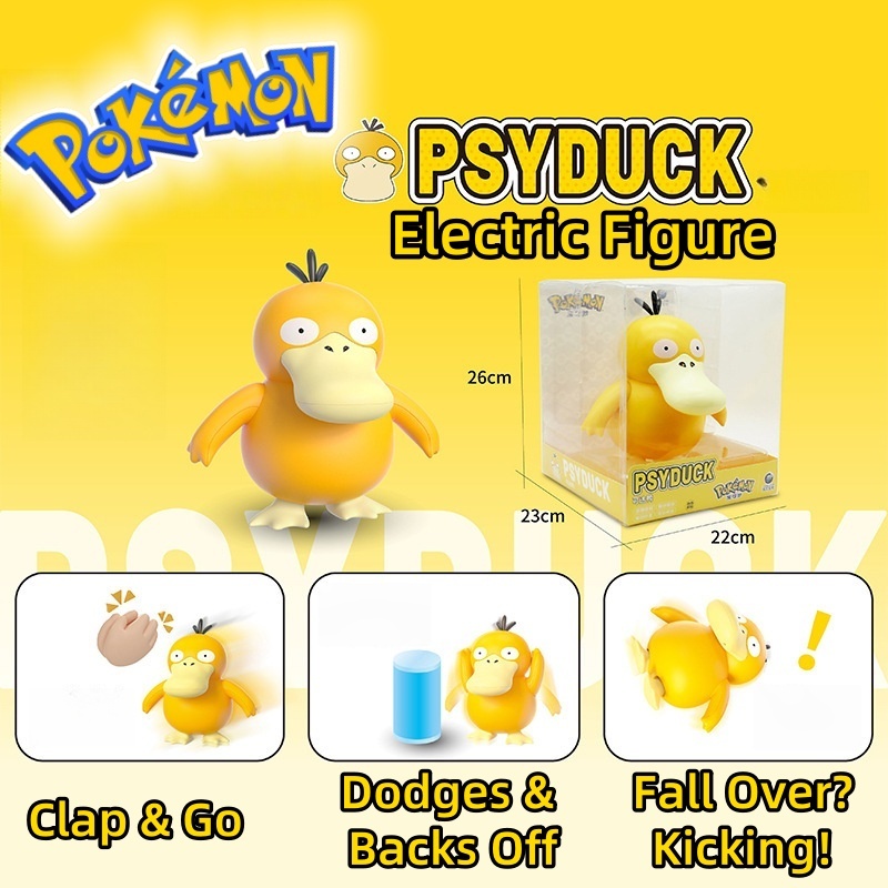 Pokémon Psyduck ของเล่นไฟฟ้า Pokemon รูป Pokemon ของเล่นไฟฟ้า Psyduck ของเล่นเด็ก Pokemon แม่และเด็ก