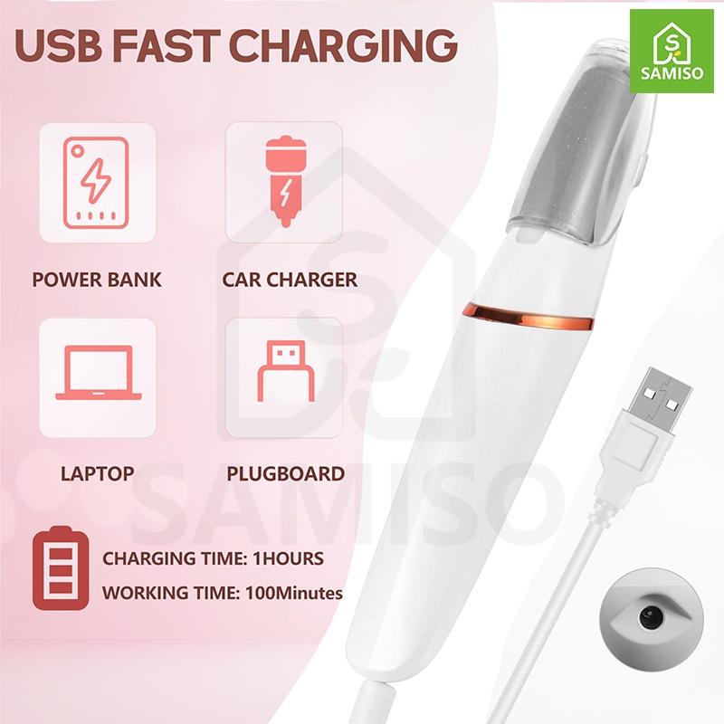 เครื่องบดเท้าเล็บเท้าไฟฟ้าแบบชาร์จไฟได้-ชุดทําเล็บเท้ามืออาชีพกันน้ํา, น้ํายาล้างแคลลัสสําหรับเท้า, ตะไบเท้าอิเล็กทรอนิกส์และเครื่องมือดูแลเท้า, ขจัดผิวที่ตายแล้วแข็งแห้ง Smoo - รูปที่ 4