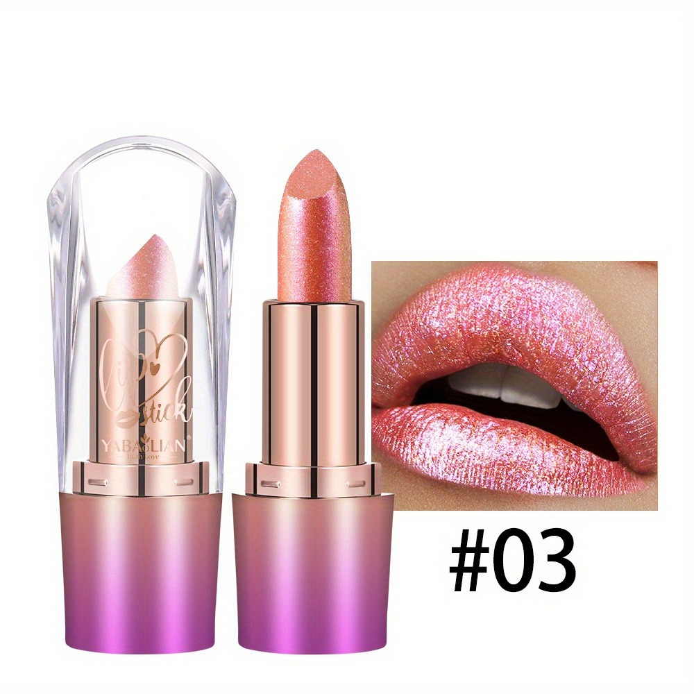 Starlight Diamond Lipstick Gold Glitter & Shimmer Lip Gloss Ultra Sparkle High-Impact Lasting Lip Color สําหรับ Bold Lip Makeup - รูปที่ 6