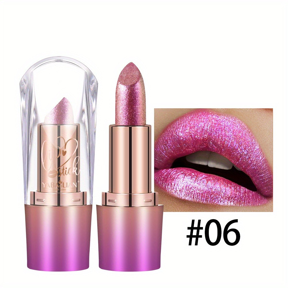 Starlight Diamond Lipstick Gold Glitter & Shimmer Lip Gloss Ultra Sparkle High-Impact Lasting Lip Color สําหรับ Bold Lip Makeup - รูปที่ 7