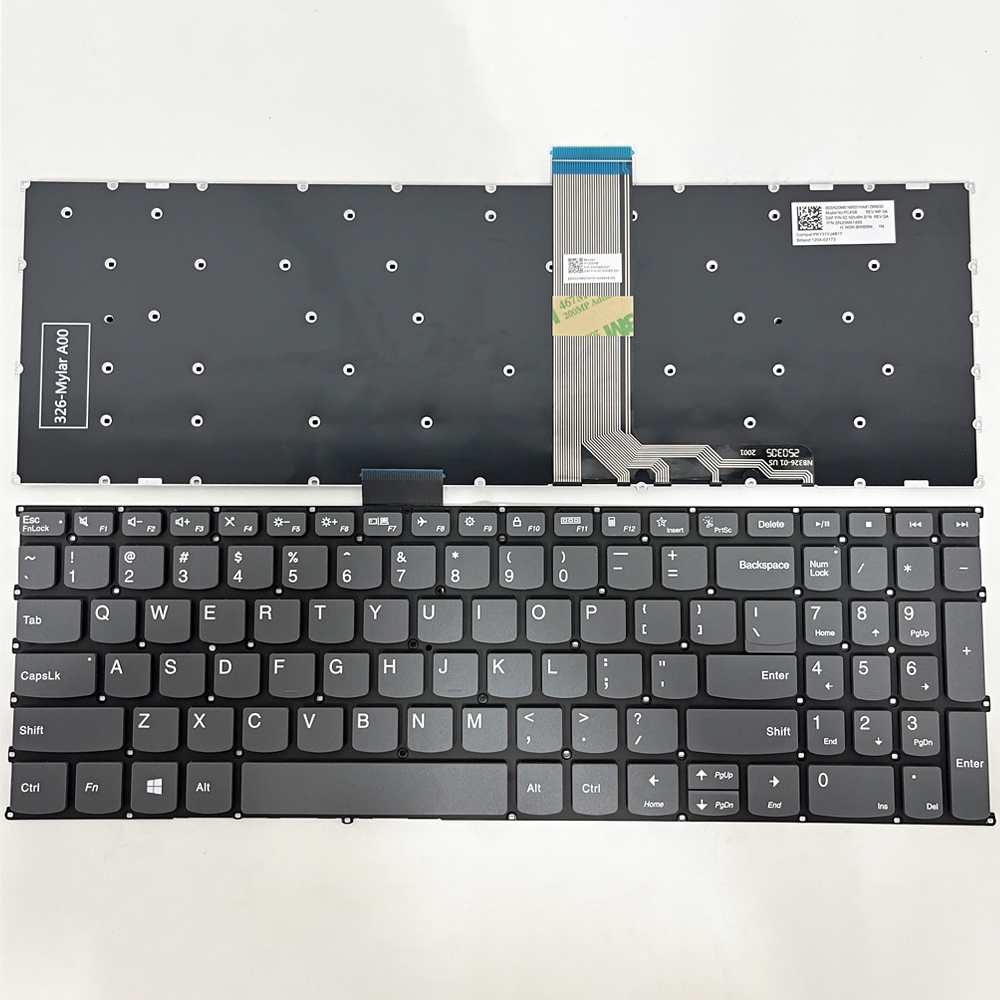 แป้นพิมพ์แล็ปท็อปสําหรับ Lenovo สําหรับ Lenovo Ideapad Slim 3 15ABR8 3 15AMN8 3 15IAH8 3 15IAN8 3 15IRU8 3 15IRH8 3 15IRU9 ภาษาอังกฤษ US แป้นพิมพ์แล็ปท็อป