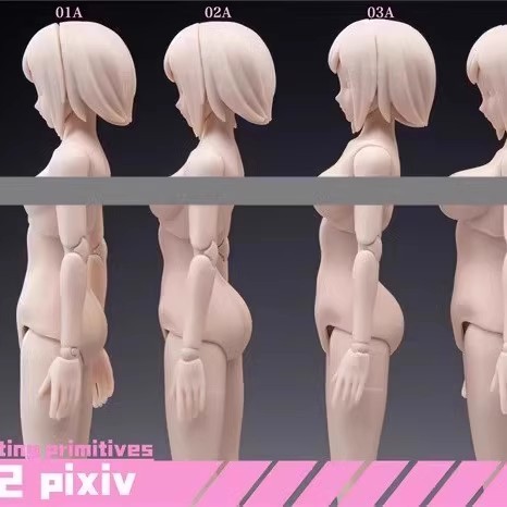 86TOYS & Longshan Metal 1/12 Half-Plastic Female Body T86-ST01-04 Action Figure