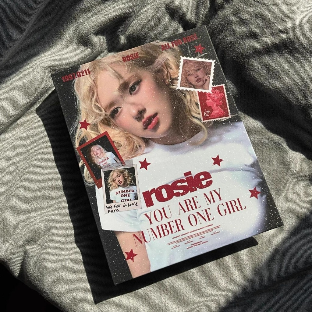 R ROSE A5 การ์ดหนังสือ Gypsophila Hard Shell Book Park Chae Young อัลบั้มหนังสือคู่มือ Photo Card โพลารอยด์โปสการ์ด Star Chasing Storage Book