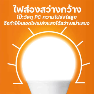 หลอดไฟ LED ไฟฟ้า 220V E27 ขั้วไฟ 5W 9W 12W 15W 18W 24W แสงสีขาว Warm Light