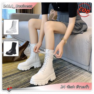 ⚡จัดส่ง 24 ชั่วโมง😘รองเท้าบูทผู้หญิง ซิปด้านข้าง รองเท้าแฟชั…