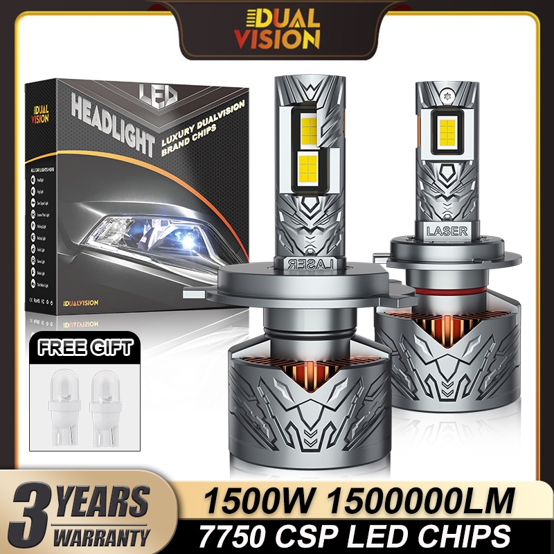 H7 LED ไฟหน้าหลอดไฟ 16PCS CSP ชิป H4 H11 LED Canbus H1 H9 H8 9005 HB3 9006 HB4 9012 HIR2 300W 6500K 