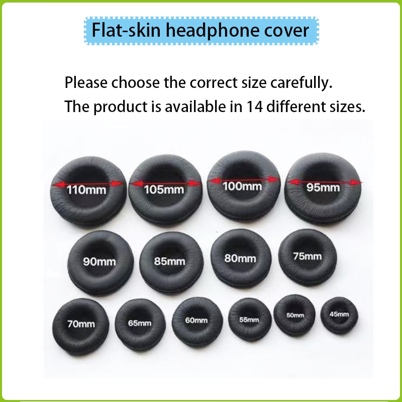 Universal รอบย่นหนังหูฟัง 45-110 มม.ติดตั้ง Internet Cafe Internet Cafe ฟองน้ํากรณีป้องกันกรณีหูผ้าฝ