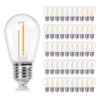 S14 1W LED String หลอดไฟ Equal ถึง 11W E27 ฐาน Vintage Edison พลาสติกกันน้ํากลางแจ้งเปลี่ยนหลอดไฟ Party งานแต่งงาน Decor