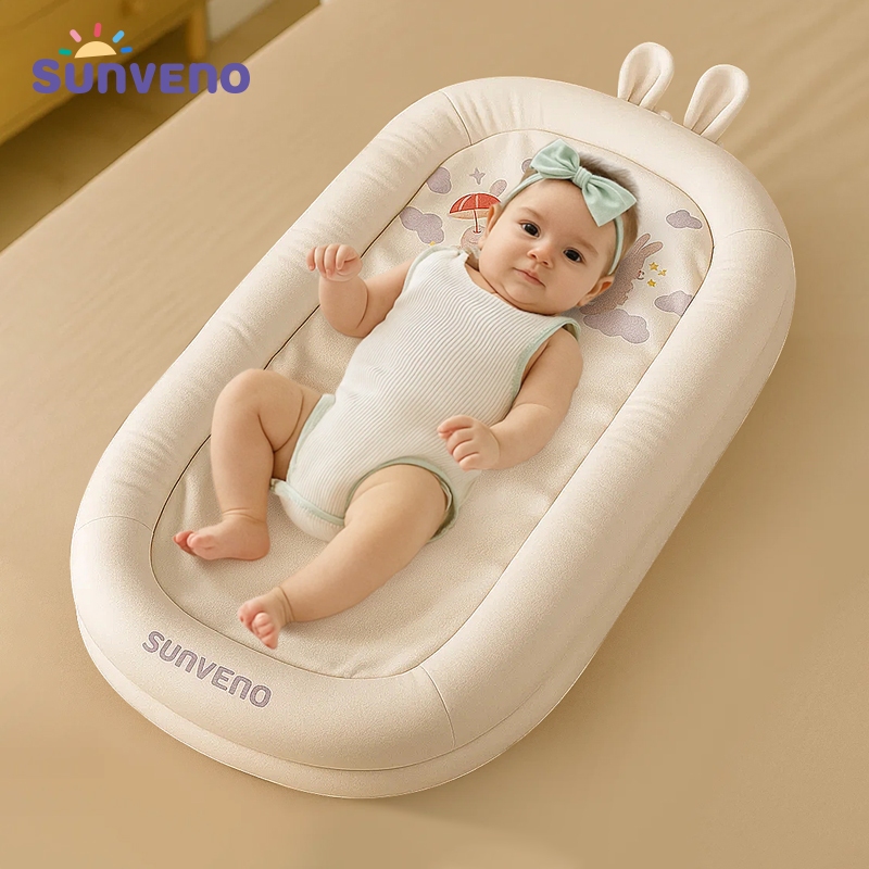 Sunveno มัลติฟังก์ชั่น Breathable แบบพกพา Baby Nest เด็กทารกเก้าอี้นอนทารกแรกเกิดเปล