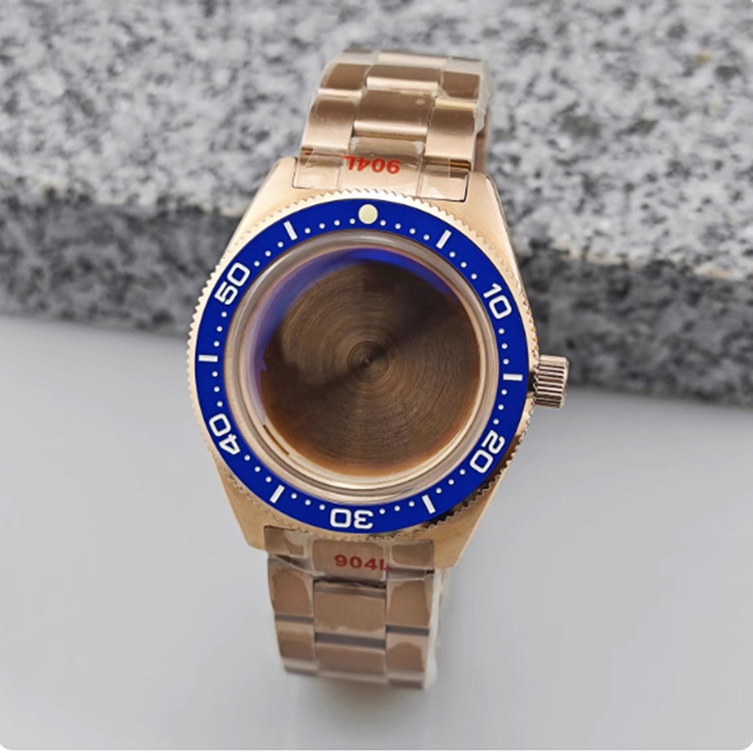 41 มม.Rose Watch Case Night Light Case และอุปกรณ์เสริมสําหรับ NH35/NH36/4R35A/4R36A/NH34 การเคลื่อนไ