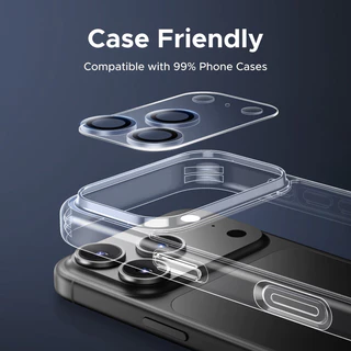 【for iPhone 17 Series】UGREEN ฟิล์มเลนส์กล้องหลังแบบใส แบบคลุมทั้งฐานกล้อง กระจกเลนส์เต็ม 1 ชิ้น สําหรับฟิล์มกระจกกันรอยเลนส์กล้อง iPhone 17 Pro Max iPhone 17 Air
