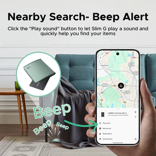UGREEN สําหรับ Android GPS Bluetooth Tracker แท็กติดตามบลูทูธ FineTrack Slim G Ultra-Slim Wallet Card Finder IP68 กันน้ํา Tracker Card สําหรับกระเป๋าสตางค์ กุญแจ กระเป๋าเดินทาง ทํางานร่วมกับ Google Find อุปกรณ์ของฉัน